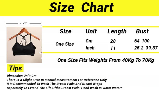 CHUANGERM Women's Seamless Sports Crop Top Wide Letter Straps Wireless Back Comfortable Yoga Fitness Workout