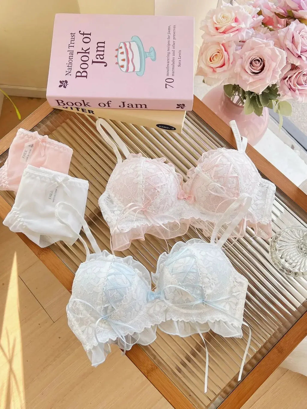 Japanese Style Lolita Princess Wind Lace Lace Lingerie Design for Girls Push-up Bra Women Underwear  Push Up Bra