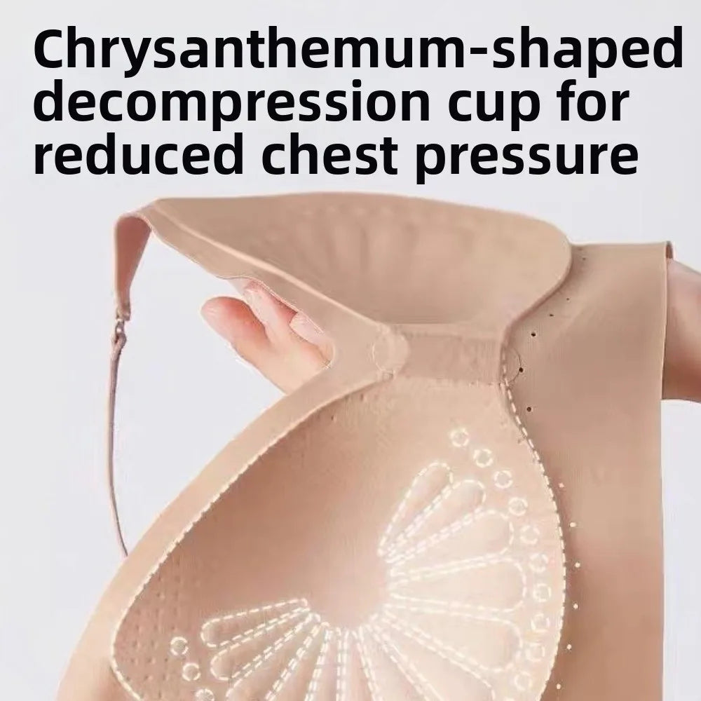 Comfortable Deep V Invisible Push Up Bra Wireless Shockproof Seamless Multiway Bra Support Breathable Backless Halter Bra Gifts