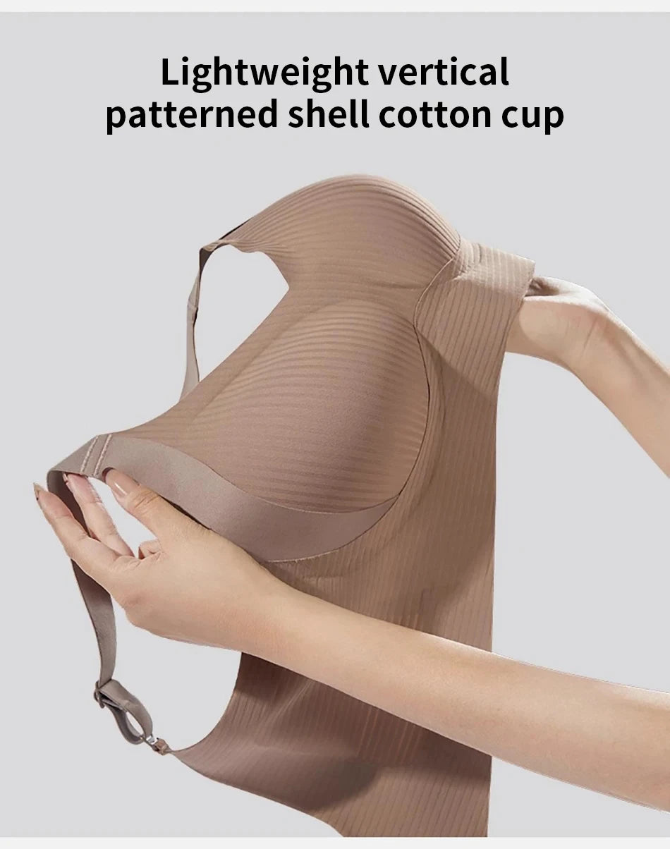 1/2PCS Women's Seamless Underwear, Thin Style, Large Breasts, Small Breasts, No Wires, Pull-up And Anti-sagging Large Size Bra