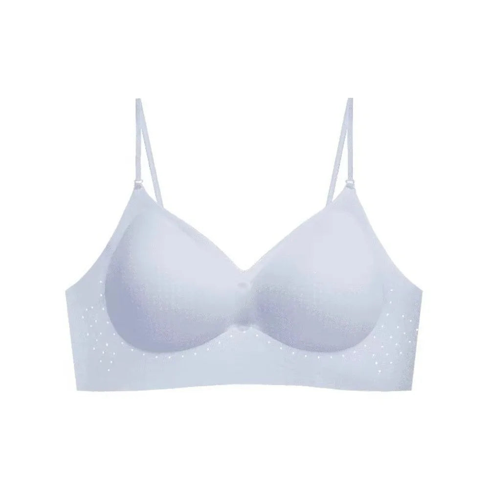 Comfortable Deep V Invisible Push Up Bra Wireless Shockproof Seamless Multiway Bra Support Breathable Backless Halter Bra Gifts