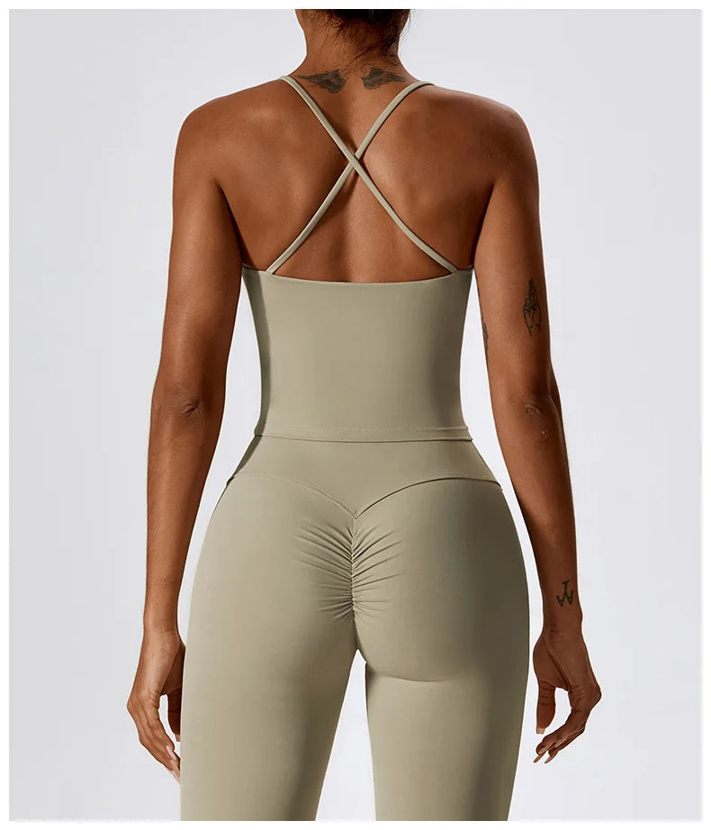 Breathable Yoga Bra Outdoor Gym Running Sports Bra Fitness Tops For Women Quick Dry Workout Clothing Yoga Tank Top