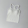 Sports Vest Anti-shock Quick-drying Running Underwear with Chest Pad Fitness Girl Stretch I-shaped Suspender Yoga Bras Clothing