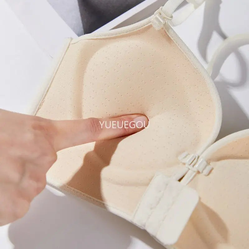 10cm Front Closure Push-Up Bra – Halter Neck for Small Chest
