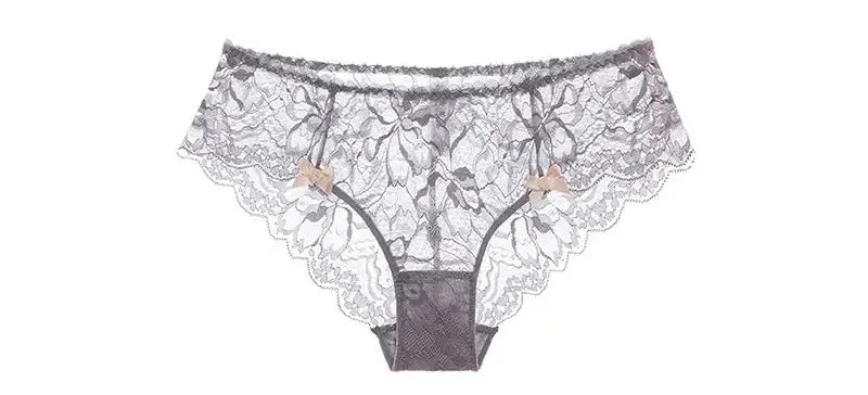 MOYISU French Romantic Lace Bra & Underwear Set – Push-Up 3/4 Cup