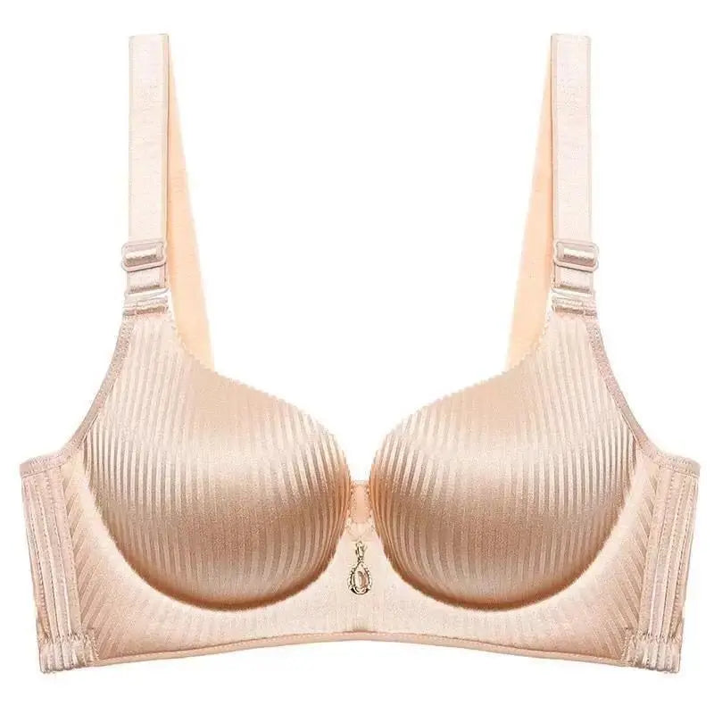 Women's 8CM Extreme Push Up Bra Wireless Side Smoothing Lift Enhance for Small Flat Chest Seamless Breathable Comfort AA A B Cup