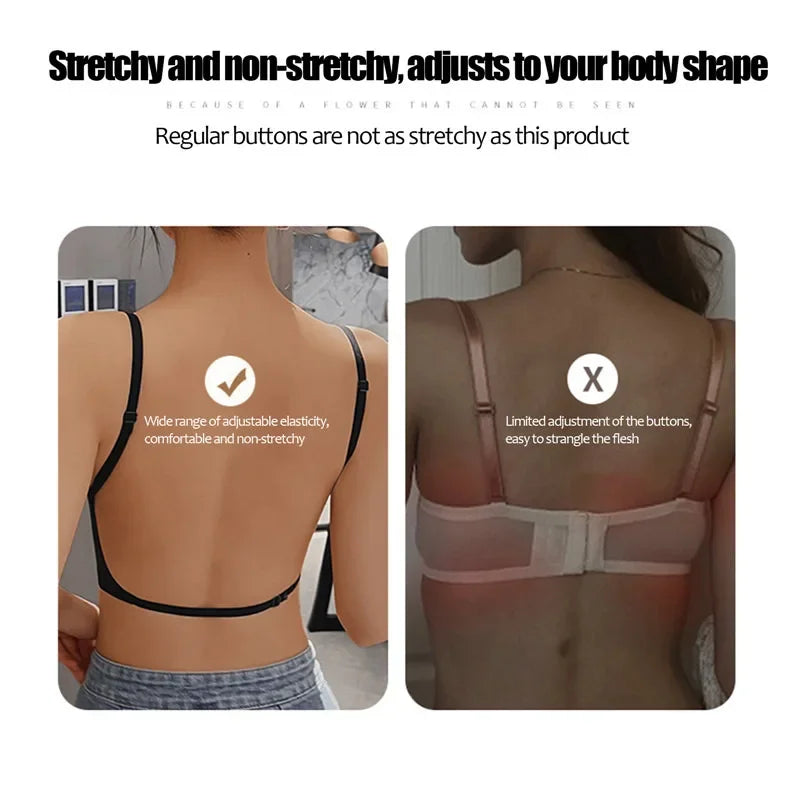 Invisible Push-Up Bra – Backless Open Back for Weddings & Dresses