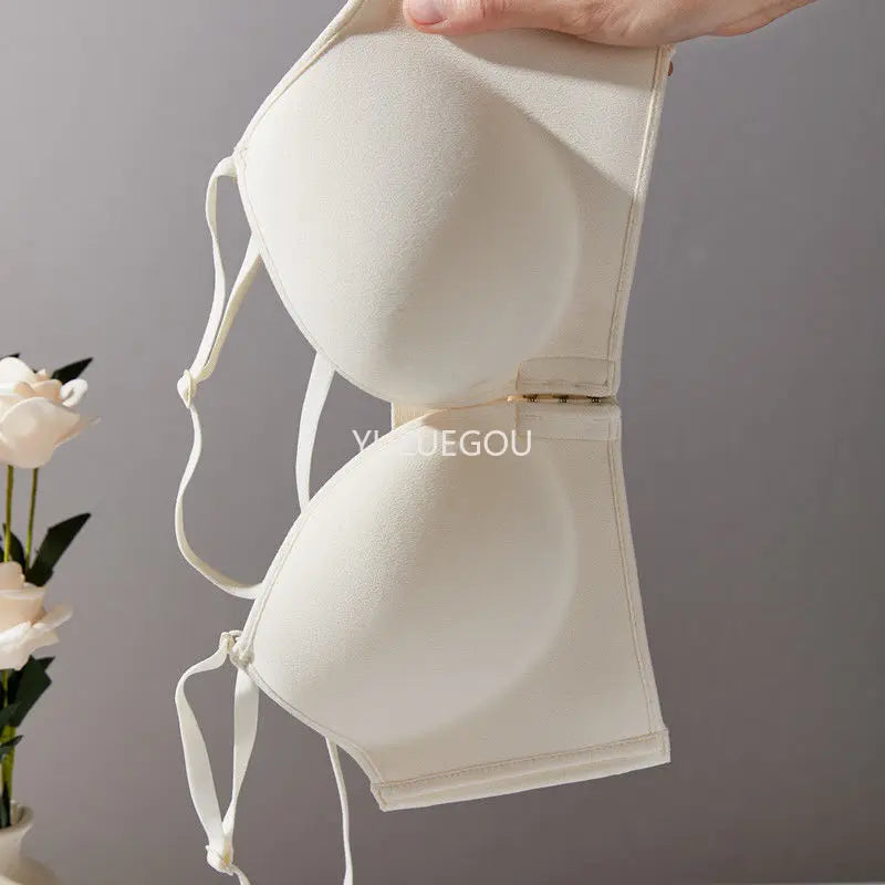 10cm Front Closure Push-Up Bra – Halter Neck for Small Chest