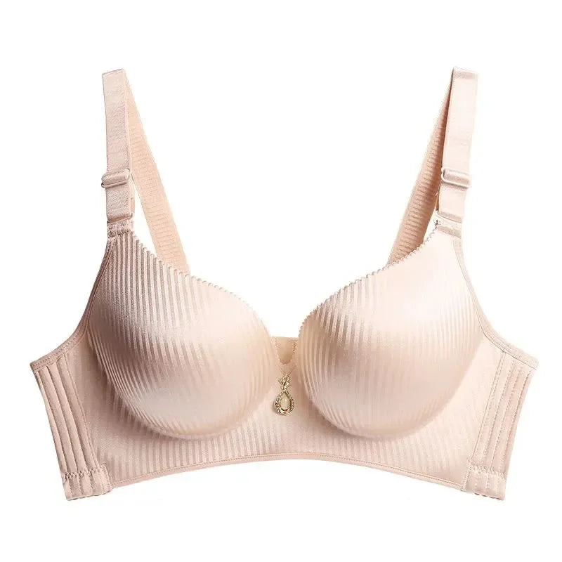 Women's 8CM Extreme Push Up Bra Wireless Side Smoothing Lift Enhance for Small Flat Chest Seamless Breathable Comfort AA A B Cup