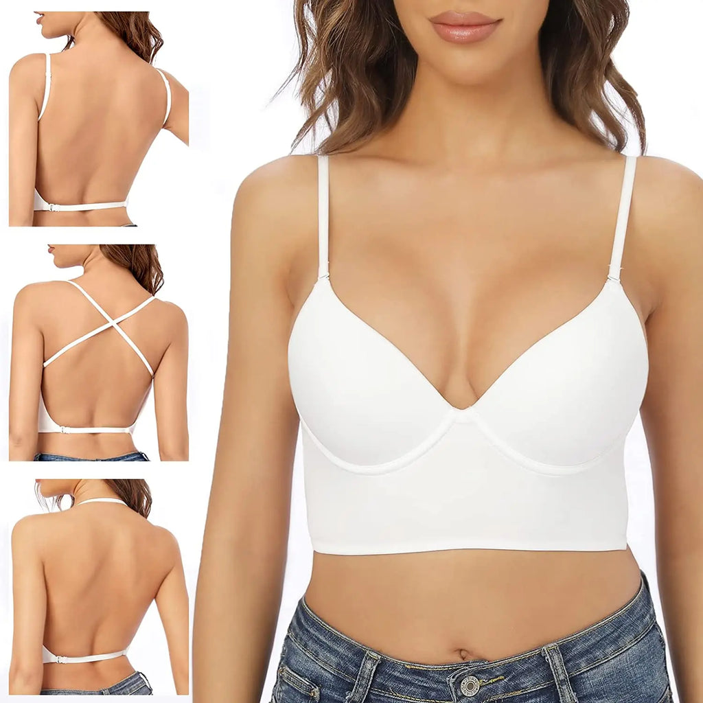 Invisible Lift-Up Bra – Seamless Deep U Plunge Backless