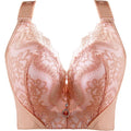 Plus Size Lace Underwire Push-Up Bra – Wide Side Wings Full Coverage Big Bust