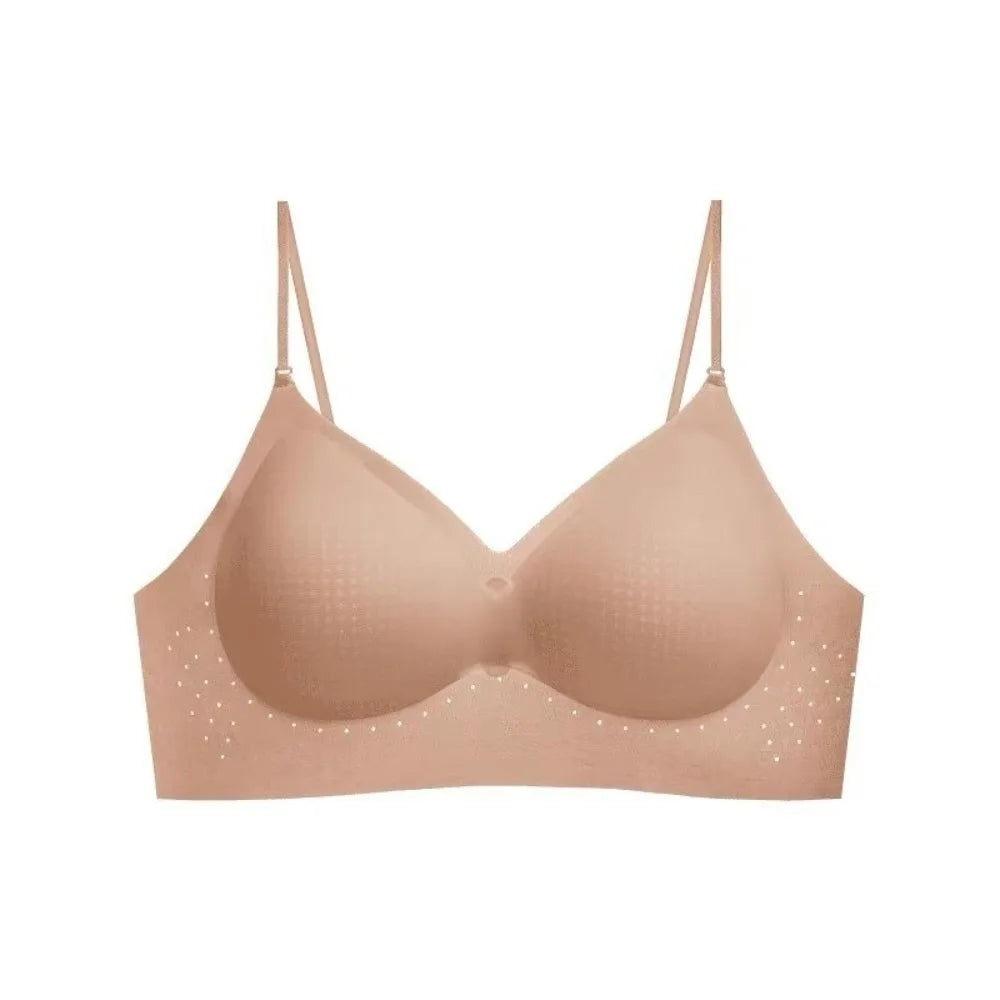 Comfortable Deep V Invisible Push Up Bra Wireless Shockproof Seamless Multiway Bra Support Breathable Backless Halter Bra Gifts