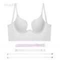 Invisible Deep U Plunge Bra – Backless Strapless (4 Styles)