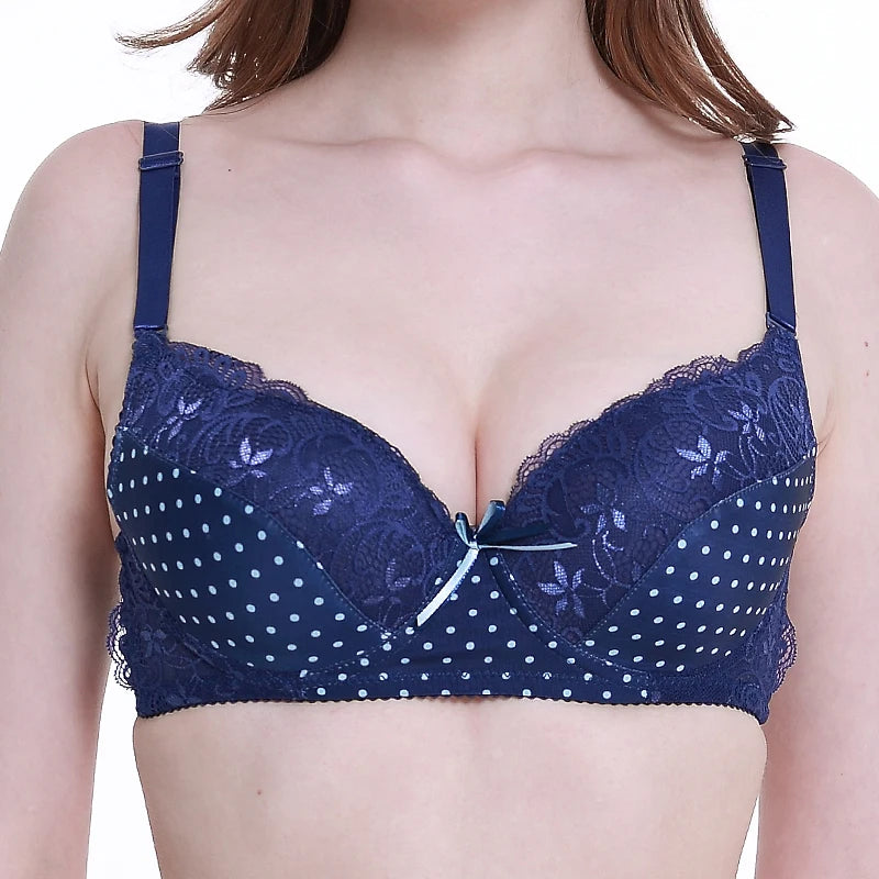 DaiNaFang Lace Push-Up Bra – Full Cup Underwire B C D E