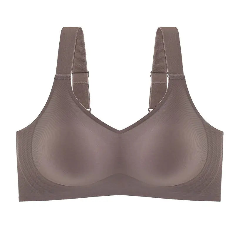 Brown bra on a white background