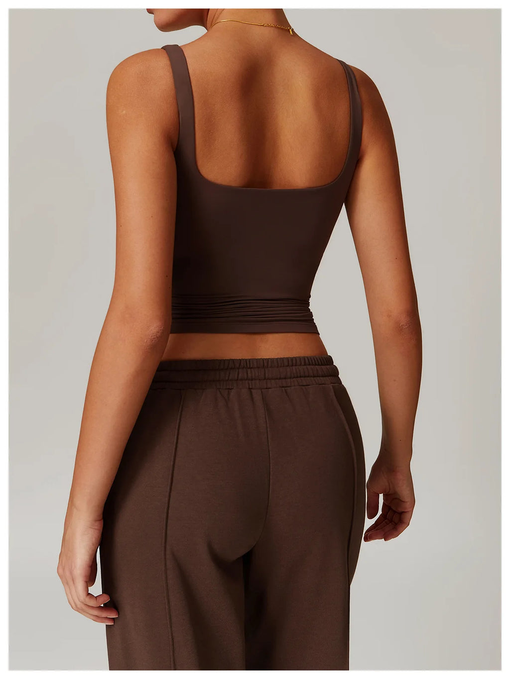 Hearuisavy Summer Women's Sports Bra Square Neck Tight Yoga Tank Top Gym Running Breathable Casual Vest Comfort Fit Workout Top