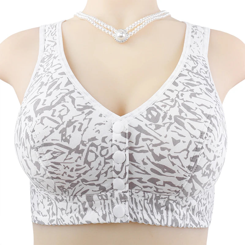 Front Closure Wireless Push-Up Bra – Comfortable T-Shirt Lingerie 75C–125C