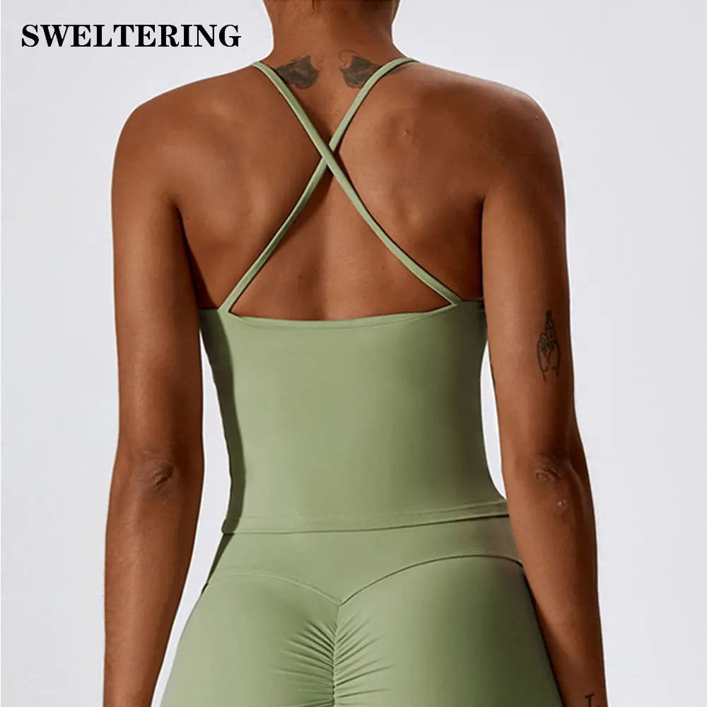 Breathable Yoga Bra Outdoor Gym Running Sports Bra Fitness Tops For Women Quick Dry Workout Clothing Yoga Tank Top