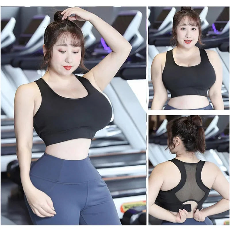 Cloud Hide S-5XL Sports Top Women Yoga Bra Push Up Brassiere BH Gym Shirt Fitness Shockproof Sportswear Sports Bra Top Plus Size