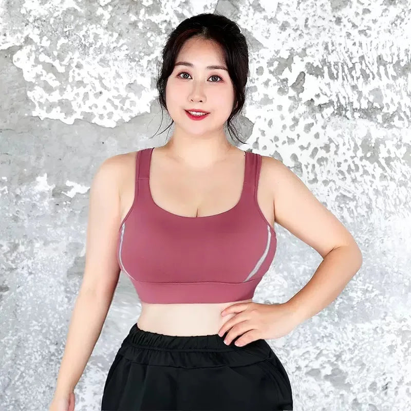 Cloud Hide High Impact Sports Bra – Plus Size Shockproof Yoga Tank S–5XL
