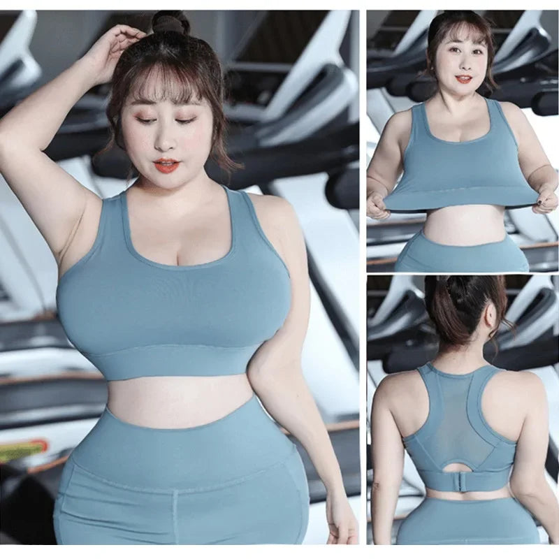 Cloud Hide S-5XL Sports Top Women Yoga Bra Push Up Brassiere BH Gym Shirt Fitness Shockproof Sportswear Sports Bra Top Plus Size