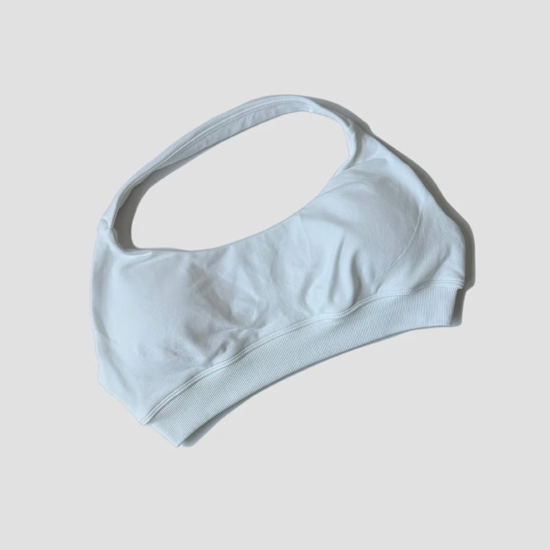 Seamless Halter Neck Strap Bra Sports Bra for Women Sexy Back Padded Yoga Top Bra Gym Crop Top