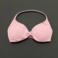 HISTELLO Strappy Sports Bra – High Support Scrunch Push-Up Halter