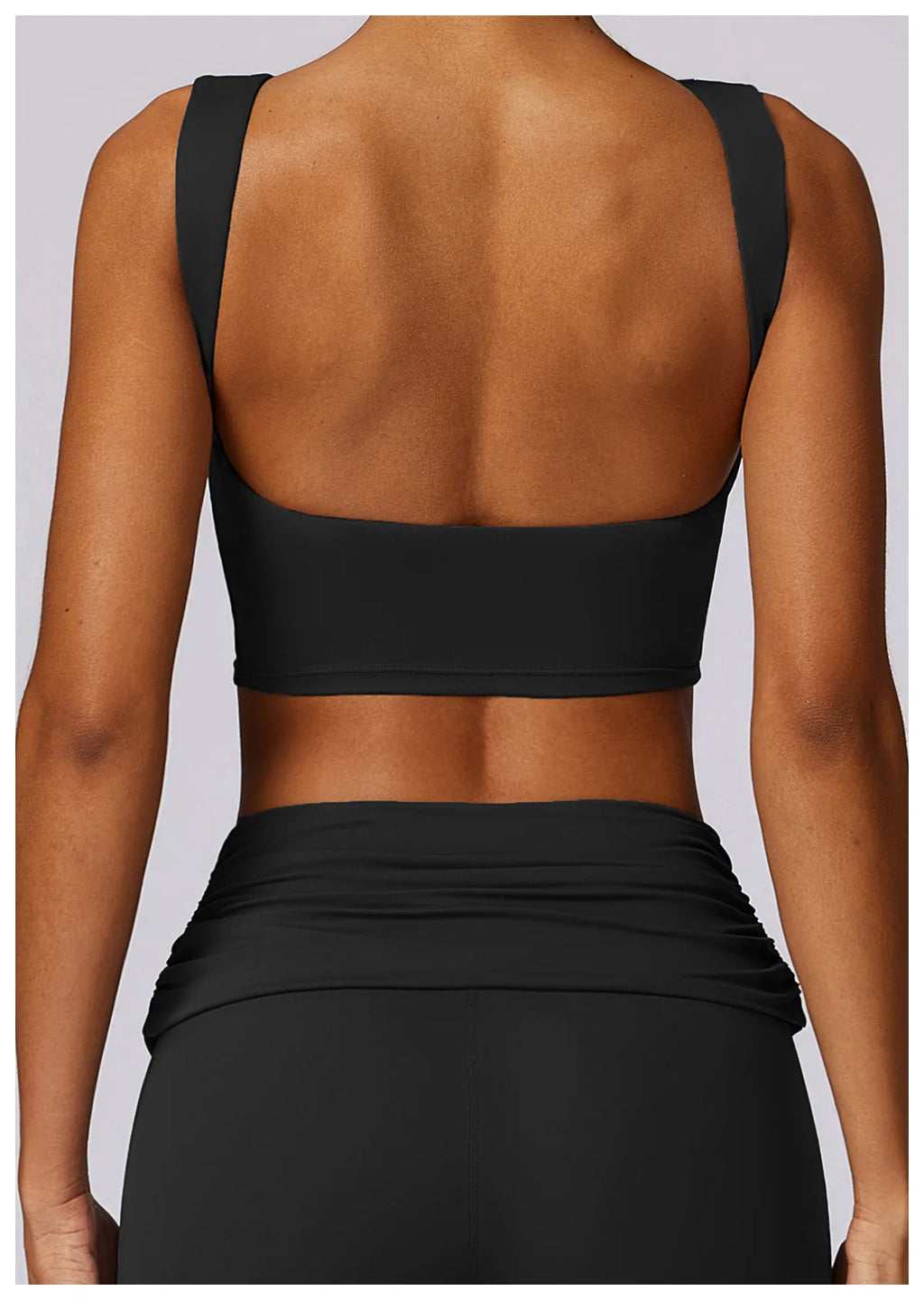 High Strength Sports Bra Shockproof Crop Top Anti-sweat Fitness Top Women Yoga Bra Backless Push Up Sport Top Gym Workout Top