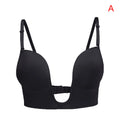 Deep U Plunge Wire-Free Bra – Low Back for Backless Dresses
