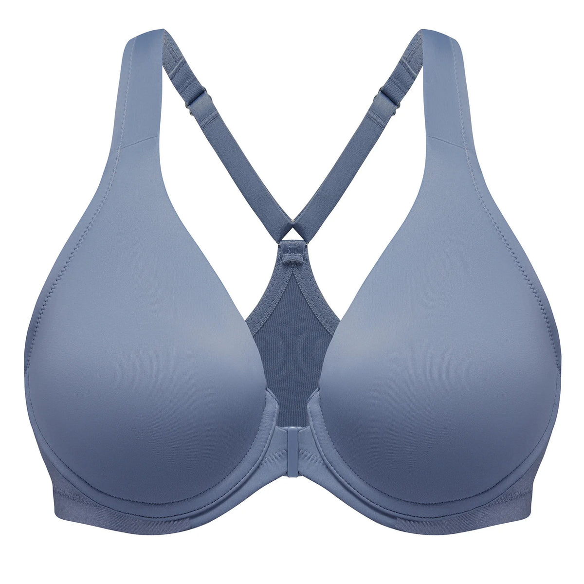 Blue bra on a white background