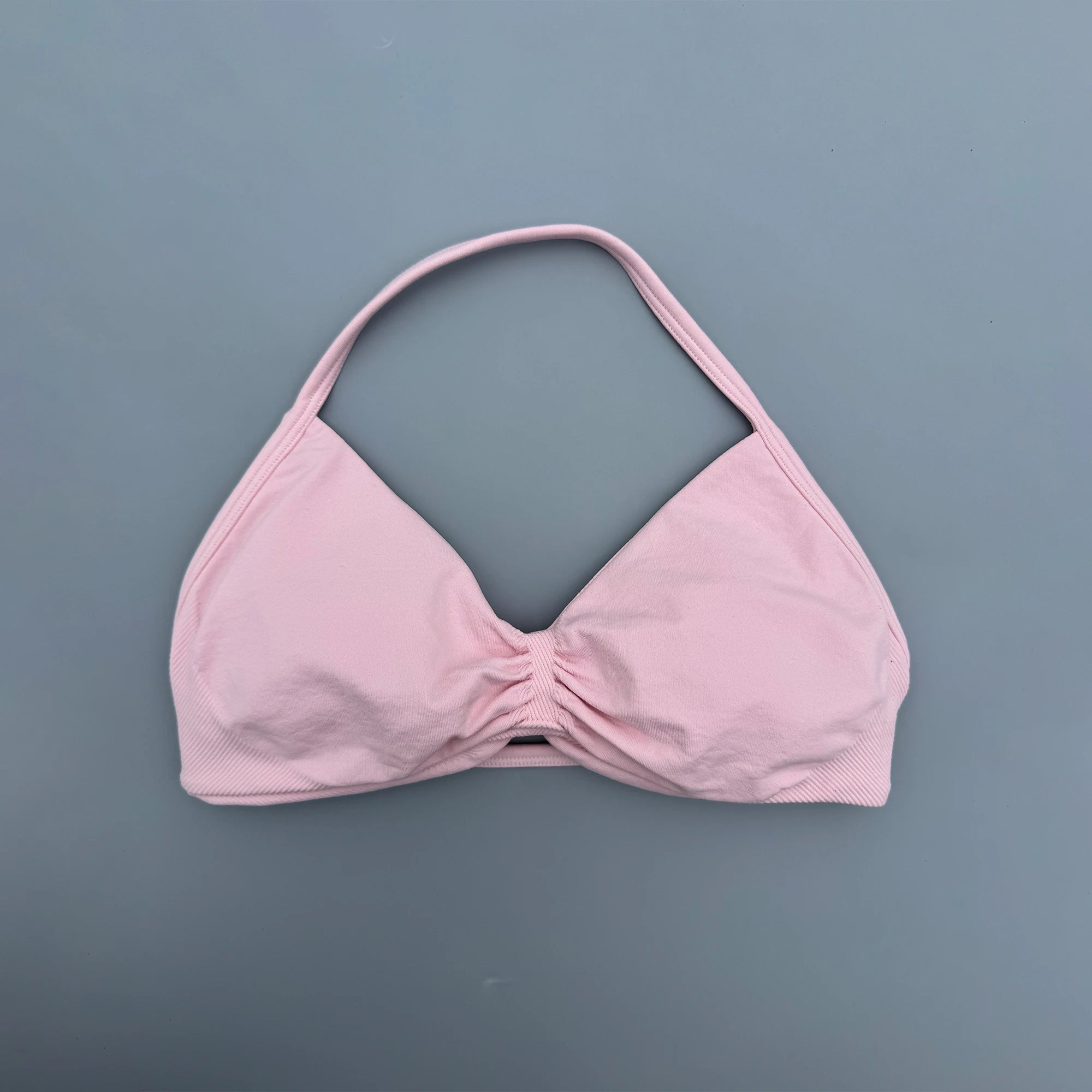 High Support Lace-Up Sports Bra – Thin Strap Camisole Seamless Push-Up Yoga