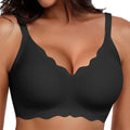 Seamless Wireless Push-Up Bra – Lace Floral Full Coverage Plus Size S–3XL