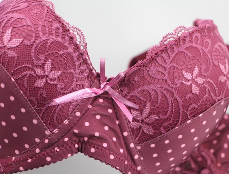 DaiNaFang Lace Push-Up Bra – Full Cup Underwire B C D E