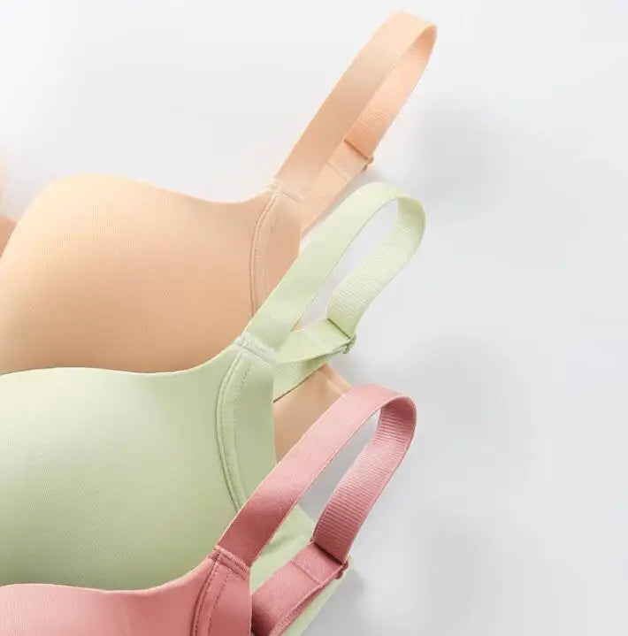 Womens Seamless T-shirt Bra Lightly Padded Contour Support Underwire Female Plus Size Adjustable Lingerie 34 36 38 40 42 C D E F