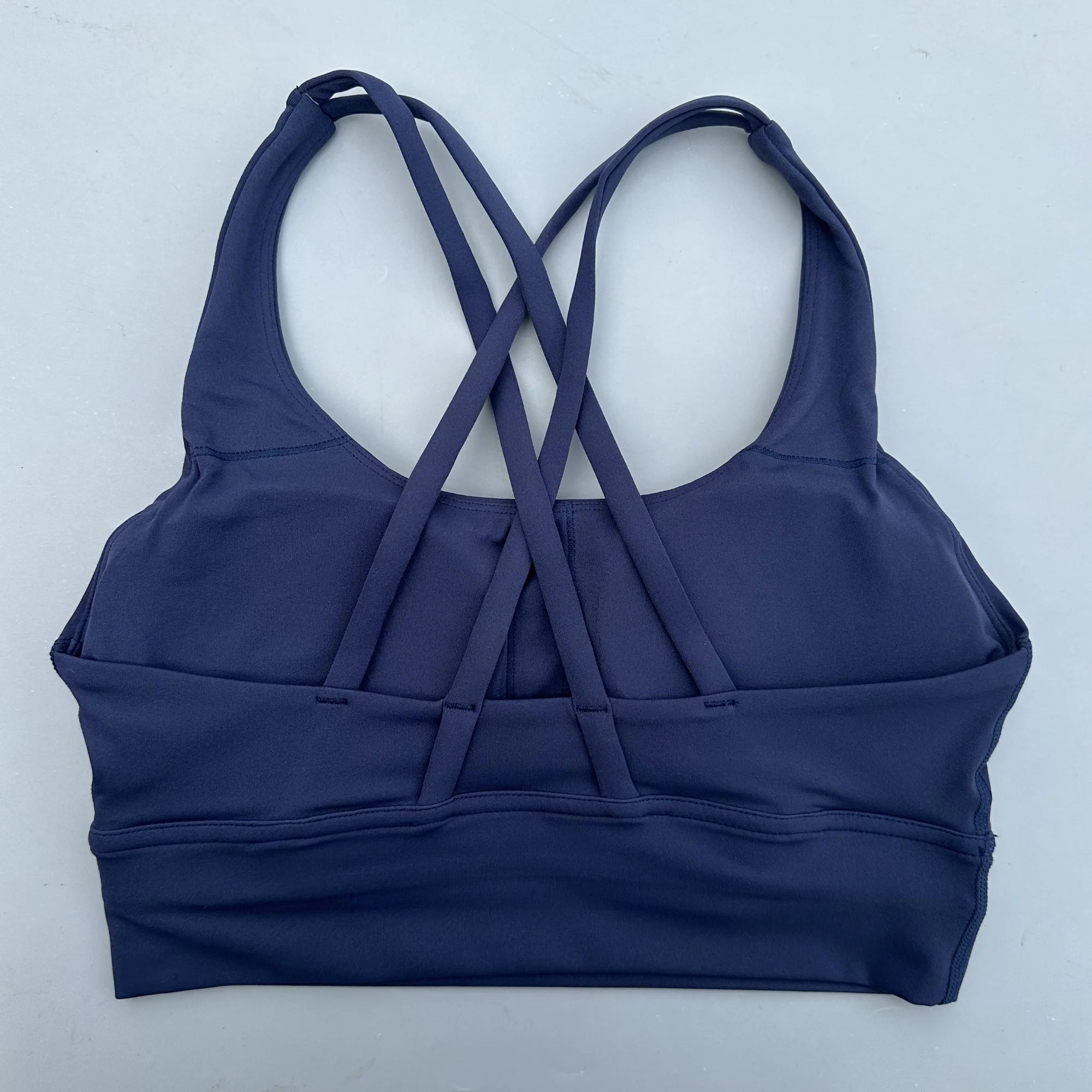 Cross Back Sports Bra Vest – High Support Shockproof Padded Gym Top