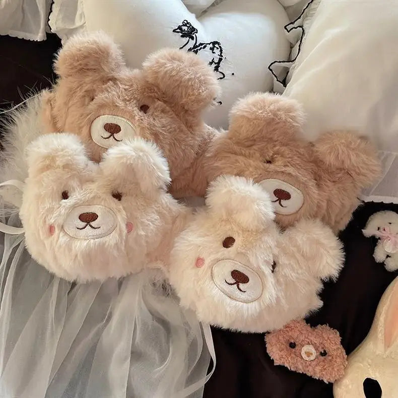 Cute Bear Japanese Lingerie Bra – Plush Cartoon Wire-Free Comfortable