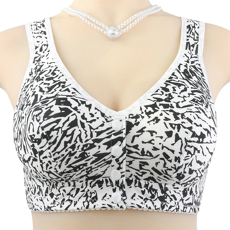 Front Closure Wireless Push-Up Bra – Comfortable T-Shirt Lingerie 75C–125C