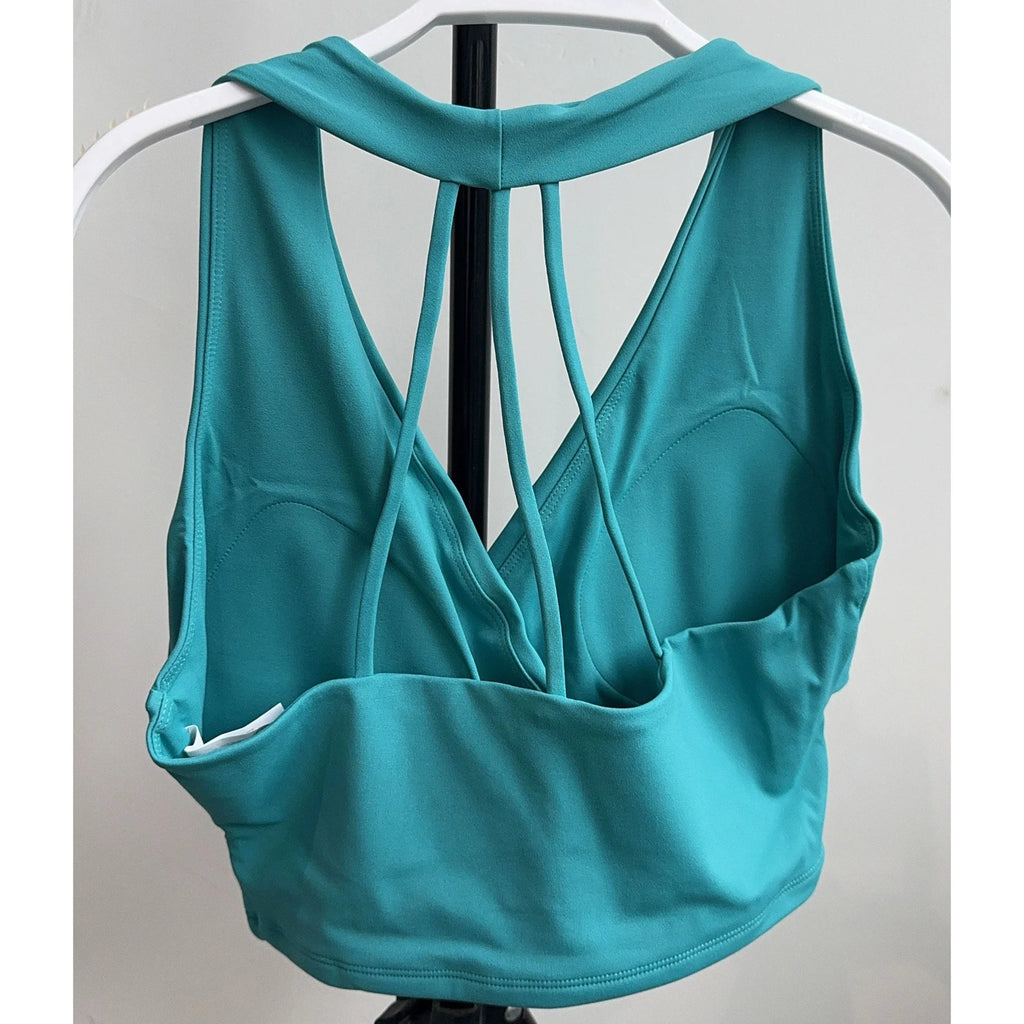 Shockproof Seamless Sexy Padded Athletic Sport Bra Women Backless Workout Gym Anti-Shock Yoga Crop Top Fitness Bra Suits