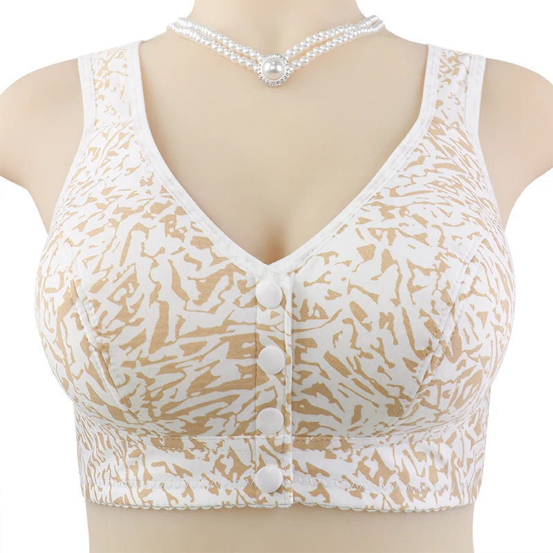 Front Closure Wireless Push-Up Bra – Comfortable T-Shirt Lingerie 75C–125C