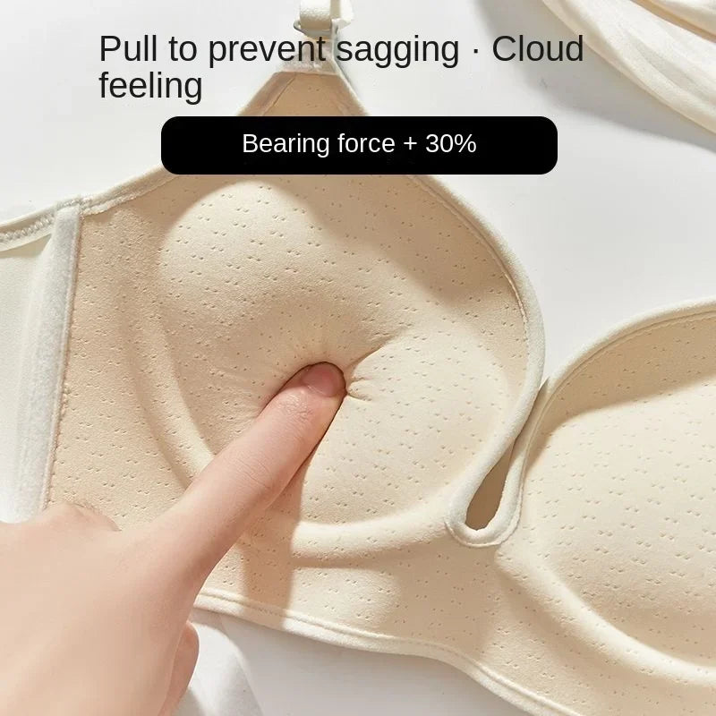 New 2025 10cm Push up Bra for Small Breasts CE Certified Ultra Thick Seamless T-Shirt Bra with 3D Memory Foam Cups