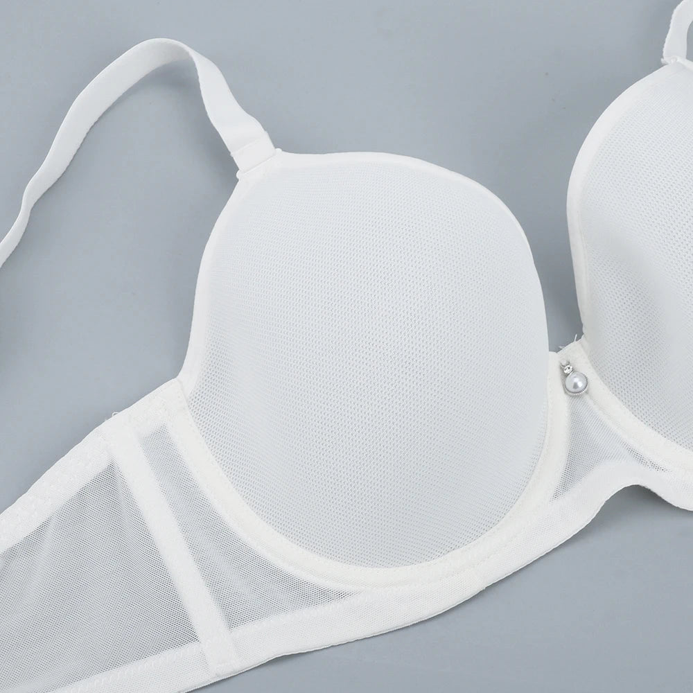 Sheroine Plus Size Full Coverage Bra – Ultra-Thin Mesh Underwire