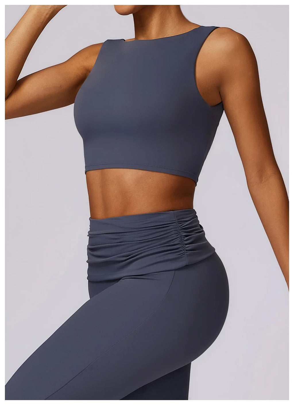High Strength Sports Bra Shockproof Crop Top Anti-sweat Fitness Top Women Yoga Bra Backless Push Up Sport Top Gym Workout Top