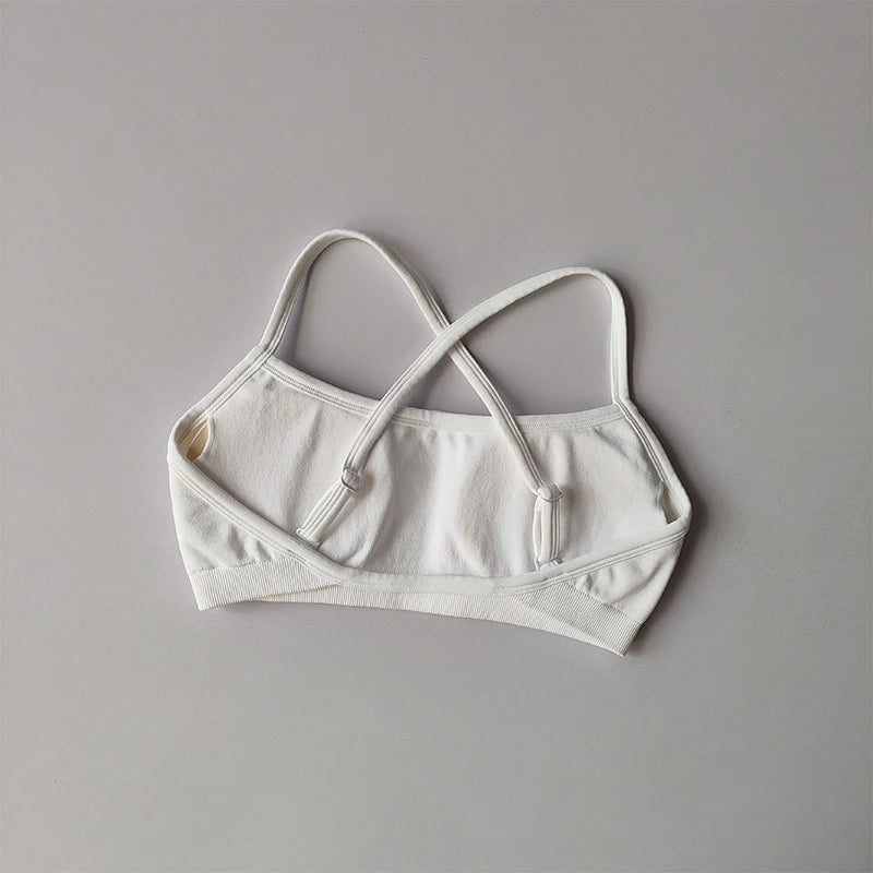 Gathering Shockproof Sports Bra – Seamless Crop Top Beautiful Back