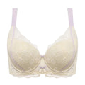 Lace Embroidery Balconette Bra for Women Lightly Padded Underwire Lingerie Large Sizes 34 36 38 40 42 B C D E F G Cups