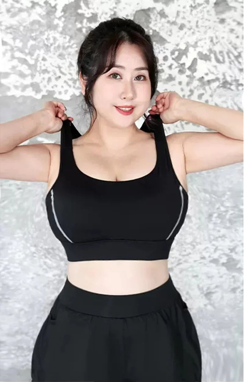 Cloud Hide High Impact Sports Bra – Plus Size Shockproof Yoga Tank S–5XL