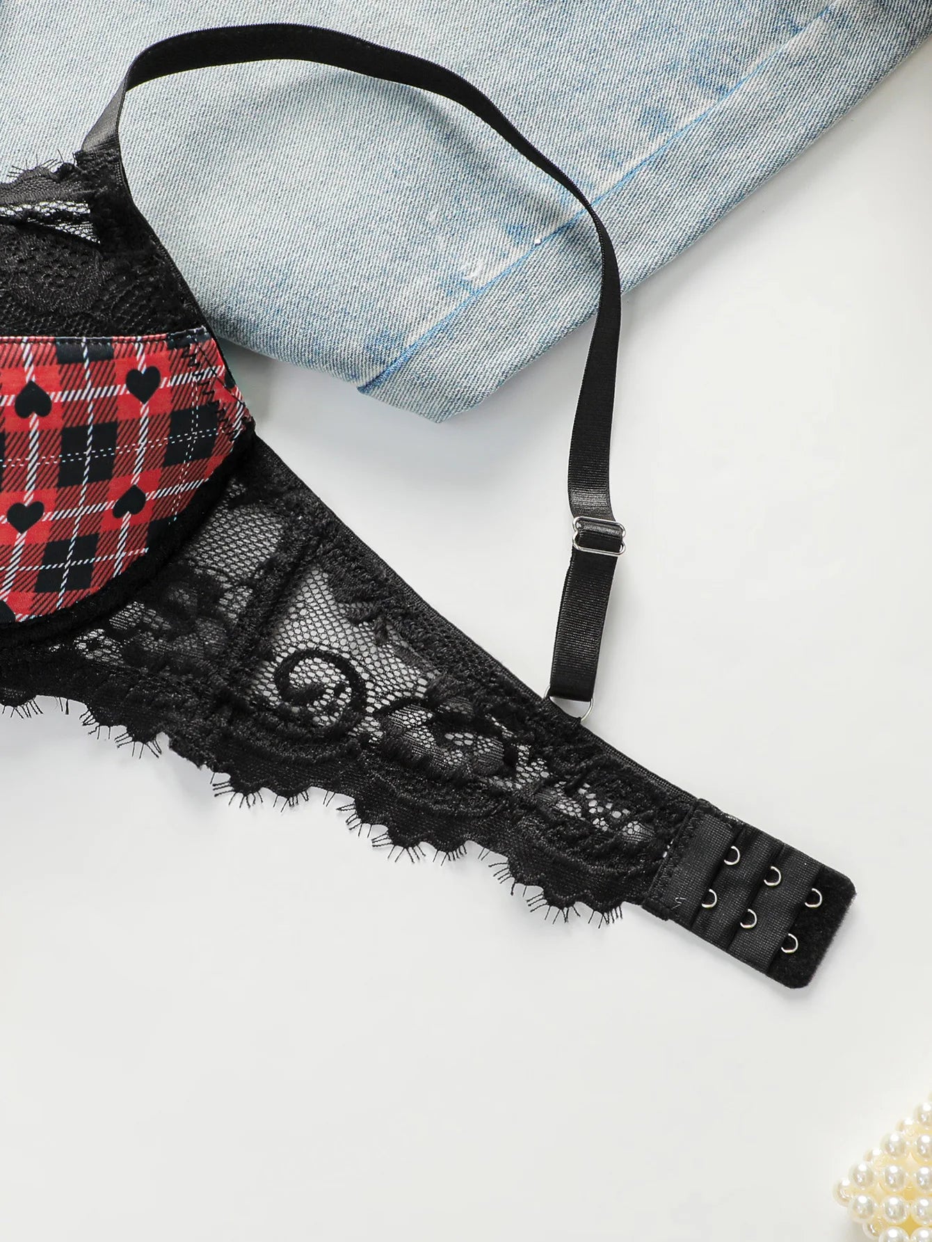 Sexy Heart Print Lace Push Up Bra Underwire Padded  T-shirt Bras For Women Comfort Lift Breathable Lingerie 70B-85B Viomisha