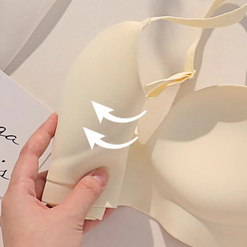 FINETOO Wireless Seamless T-Shirt Bra – Smooth Padded Adjustable Everyday