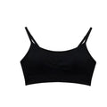 Black sports bra on a white background