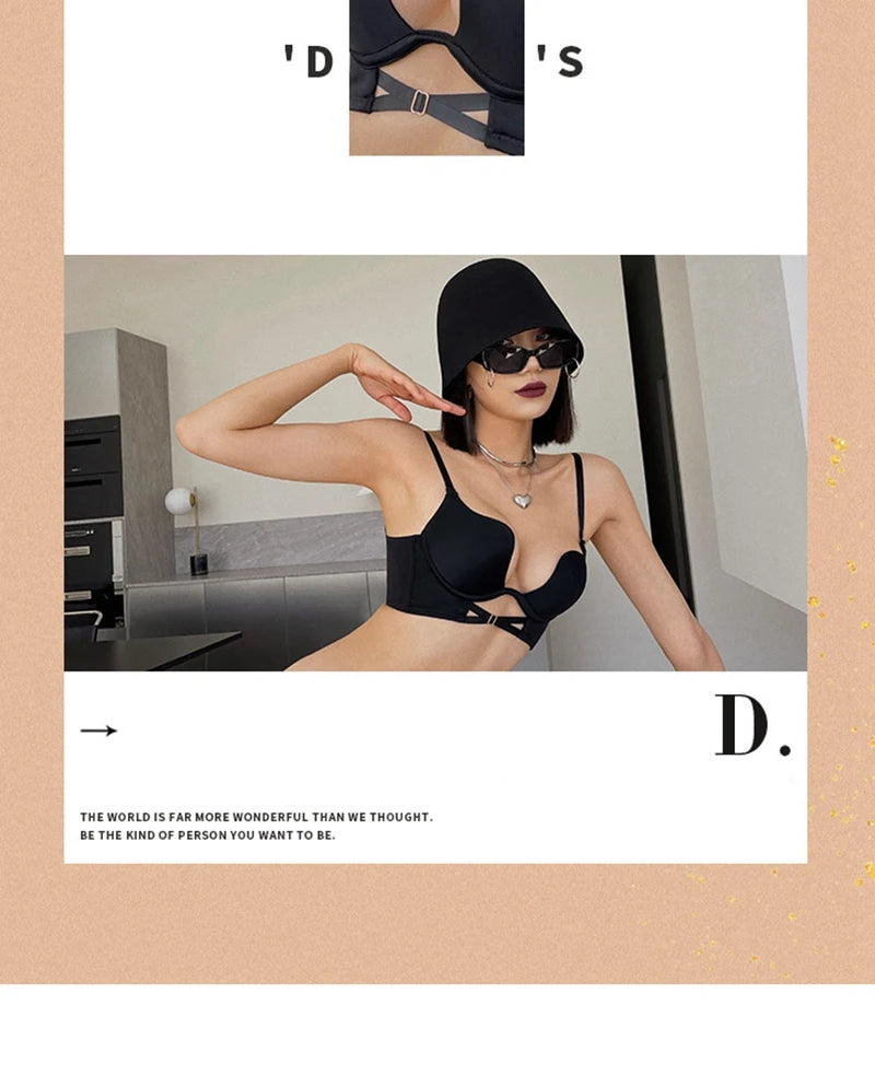 Invisible Deep U Plunge Bra – Backless Strapless (4 Styles)