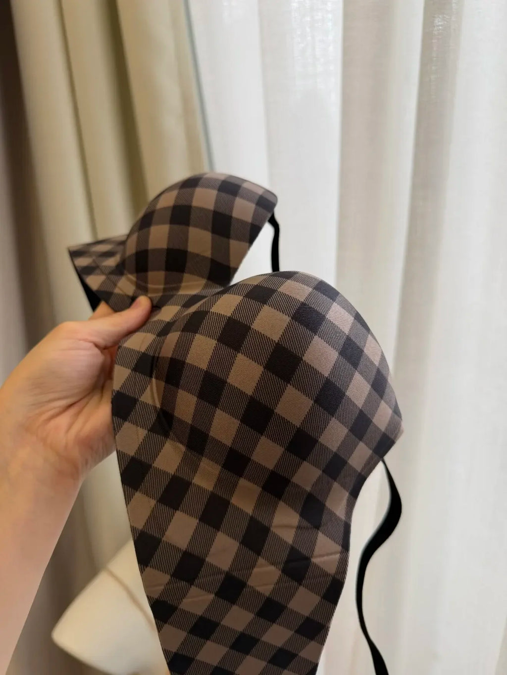 Sexy Seamless Push-Up Bra for Women Wireless with Soft Support Lift & Anti-Sagging Side Support for Armpit Fat Plaid Pattern